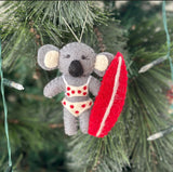 KOALA WITH SURFBOARD IN BIKINI