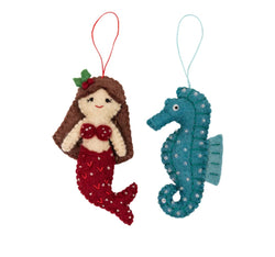 MERMAID AND SEAHORSE