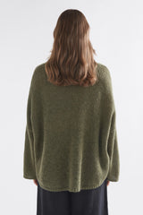 ELK THE LABEL AGNA SWEATER DARK OLIVE